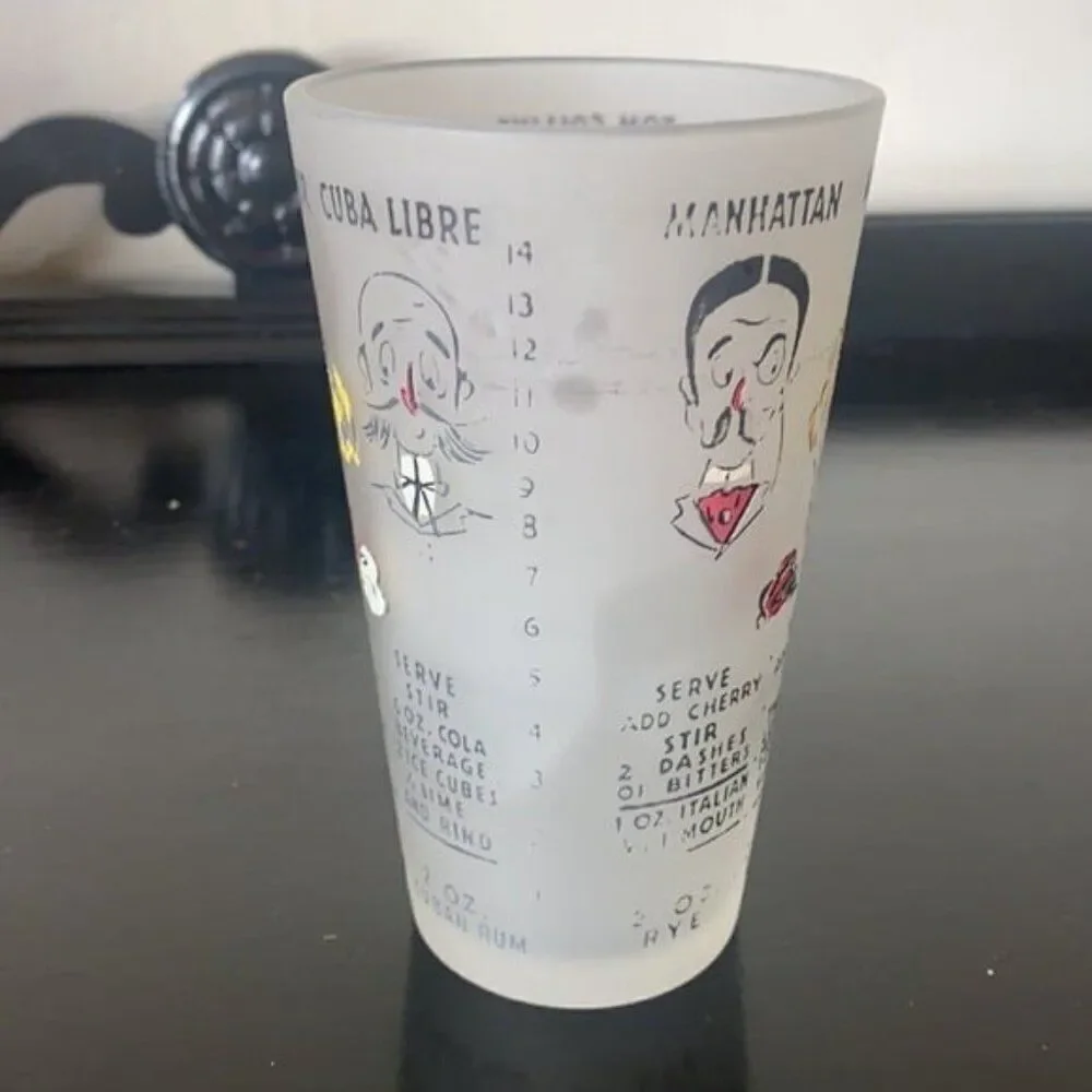 Vintage Cocktail Mixing Glass